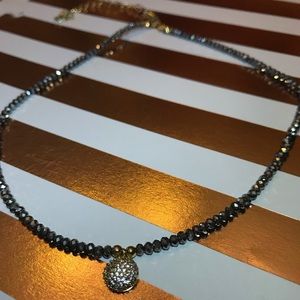 Glam silver & gold choker